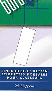 BÜROLINE Rückenschild Ordner 51x143mm 670051 25 Stück