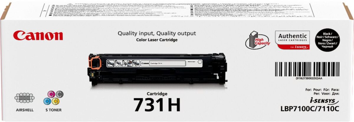 CANON Toner-Modul 731H schwarz 6273B002 LBP 7100/7110 2400 Seiten – Hochwertig & günstig bei ShopDeca