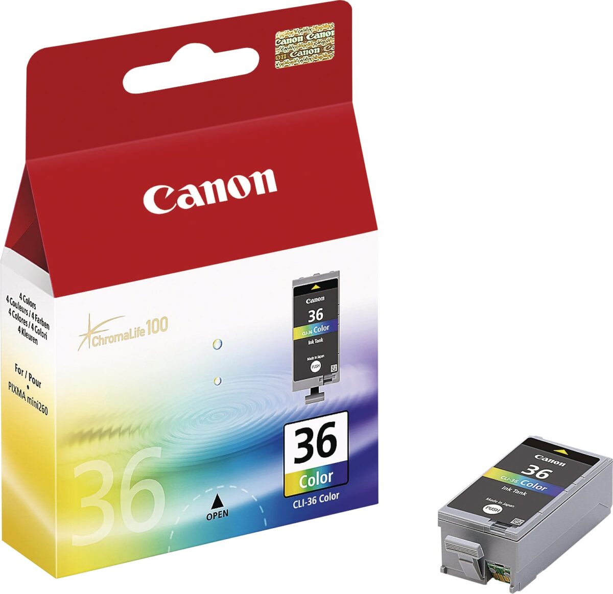 CANON Tintenpatrone color CLI-36 PIXMA mini220 250 Seiten – Hochwertig & günstig bei ShopDeca