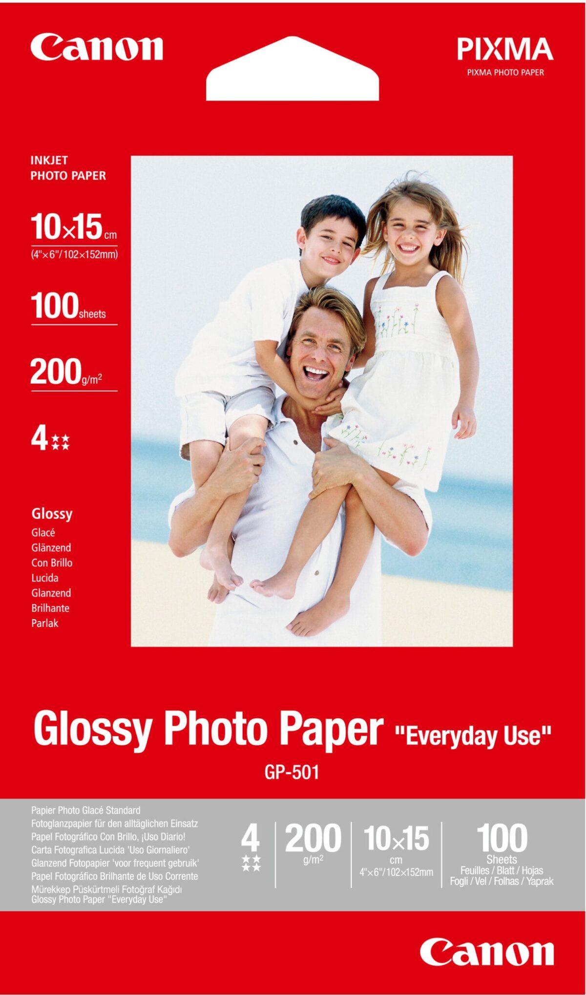 CANON Glossy Photo Paper 10x15cm GP5014x6 InkJet, Everyday 200g 100 Bl. – Hochwertig & günstig bei ShopDeca