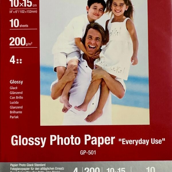 CANON Glossy Photo Paper 10x15cm GP5014x6 InkJet, Everyday 200g 10 Bl.