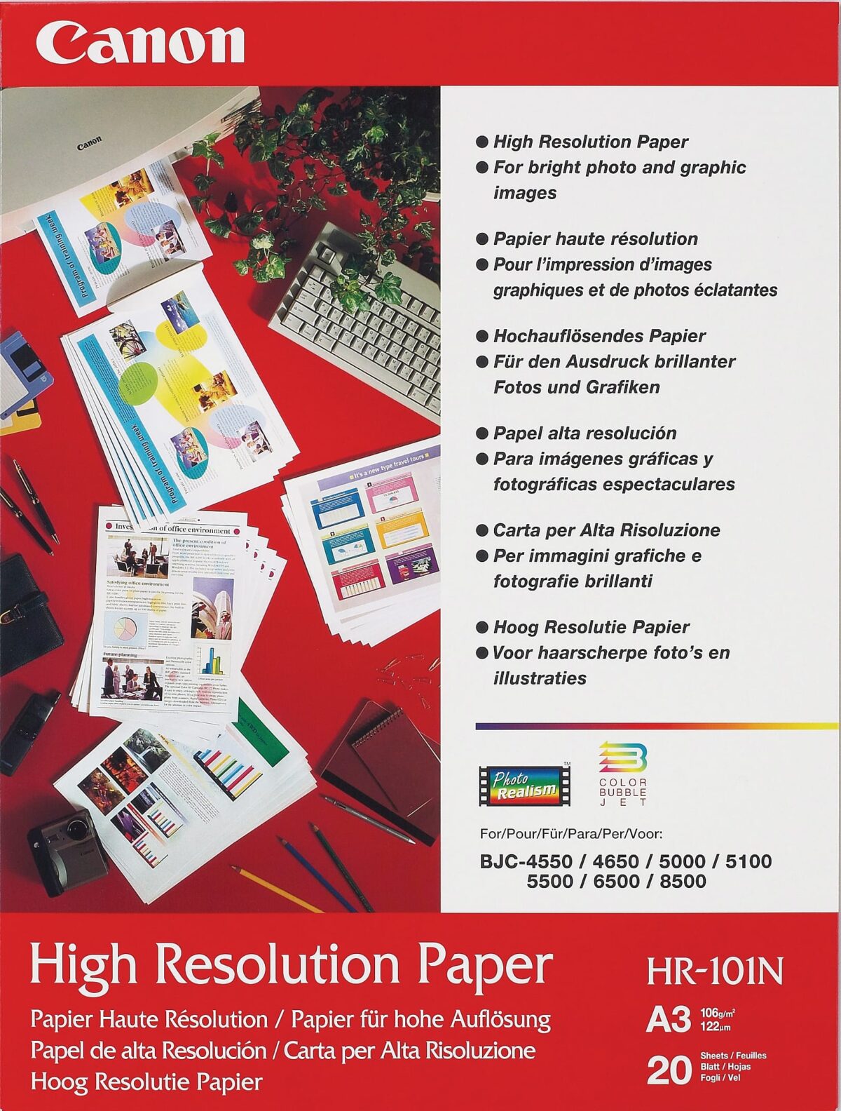 CANON Papier High Resolution A3 HR101NA3 InkJet 110g 20 Blatt – Hochwertig & günstig bei ShopDeca