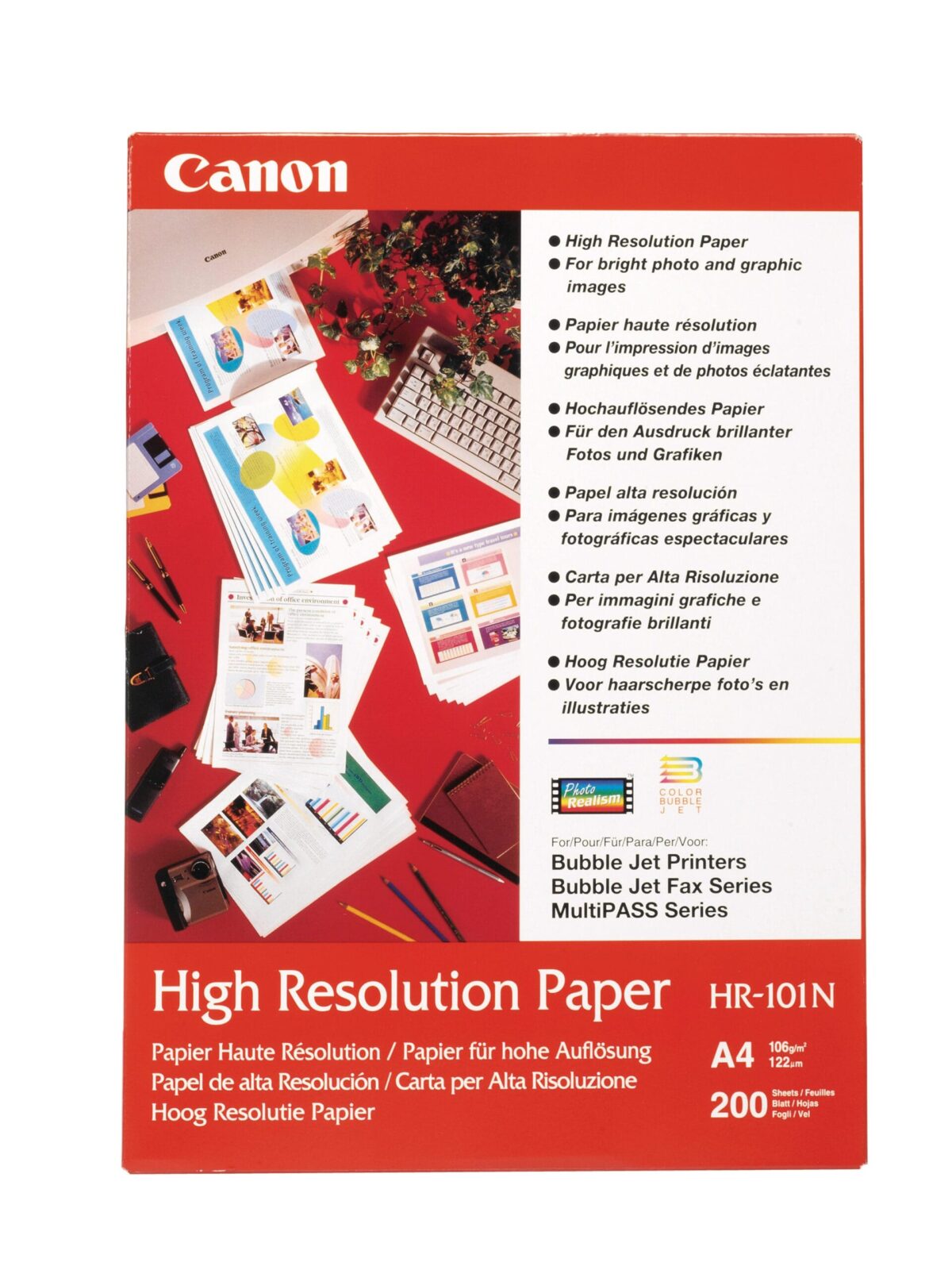 CANON Papier High Resolution A4 HR101NA4 Bubble-Jet, 106g 50 Blatt – Hochwertig & günstig bei ShopDeca