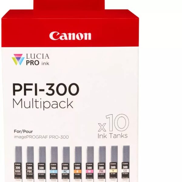 CANON Multipack Tinte 10 Farben PFI-300Mult iPF PRO-300 10x14.4ml