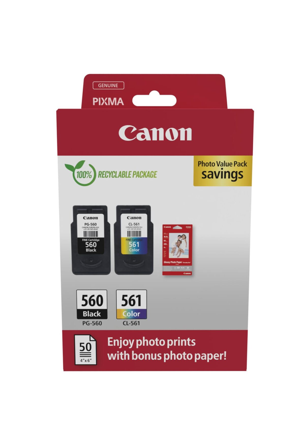 CANON Photo Value Pack XL BKCMY PGCL560/1 Pixma TS5350 2xBKXL & 1xXLCMY – Hochwertig & günstig bei ShopDeca