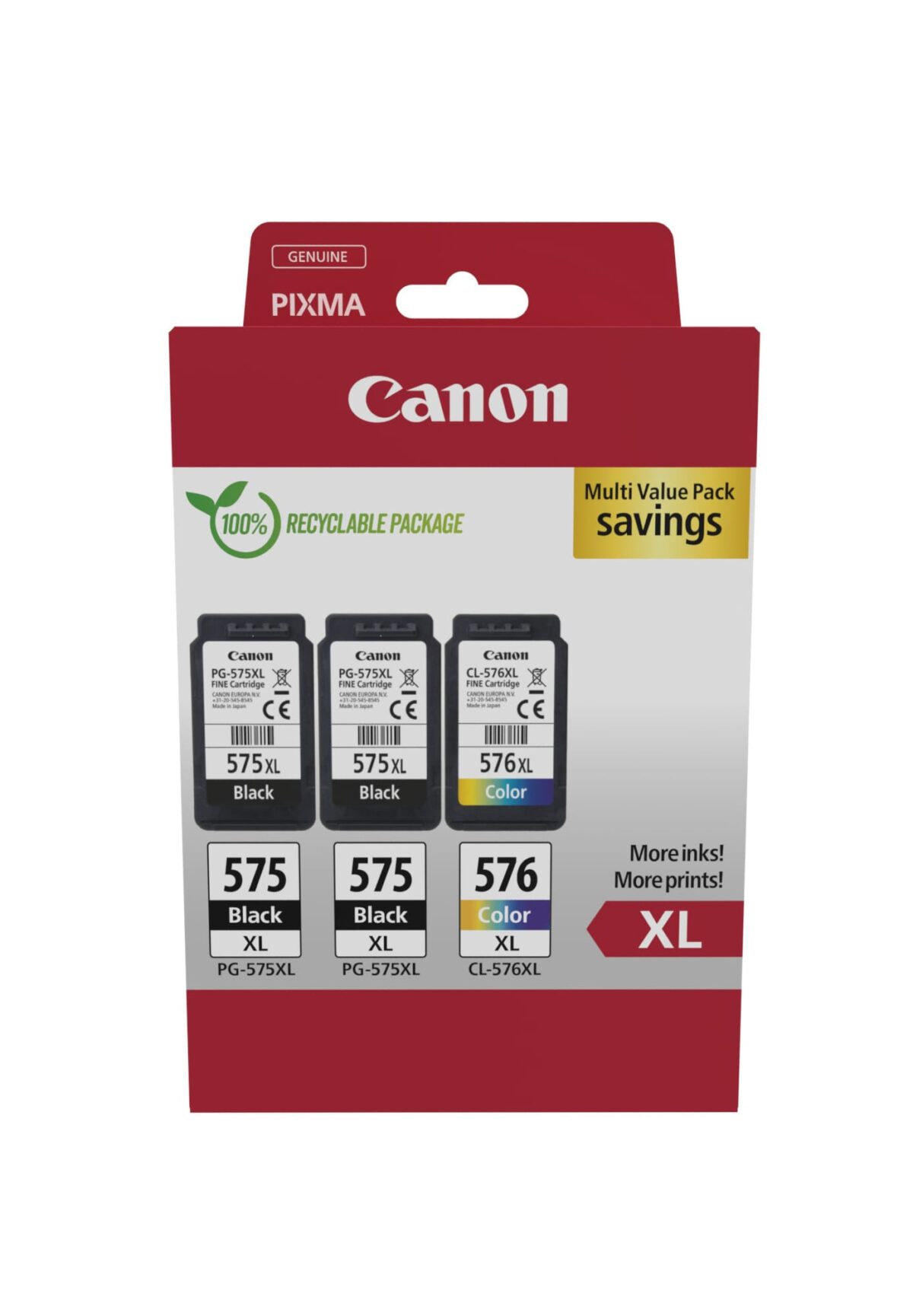 CANON Multipack Tinte XL BKCMY PGCL575/6 Pixma TR4750i 2xBKXL & 1xCMYXL – Hochwertig & günstig bei ShopDeca