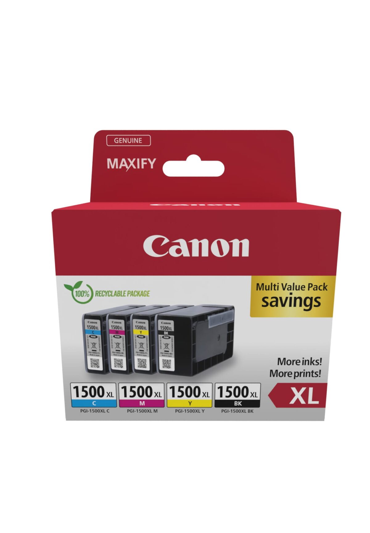 CANON Multipack Tinte XL BKCMY PGI-1500XL MAXIFY MB2050/MB2350 70.7ml – Hochwertig & günstig bei ShopDeca