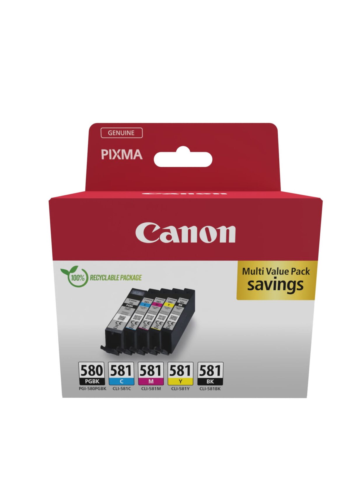 CANON Multipack Tinte PGBKCMYBK PGI-580/1 Pixma TR7550 1x11.2ml/4x5.6ml – Hochwertig & günstig bei ShopDeca