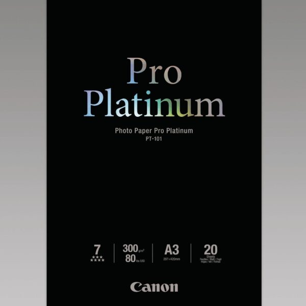 CANON Pro Platinum Photo Paper A3 PT101A3 InkJet glossy 300g 20 Blatt
