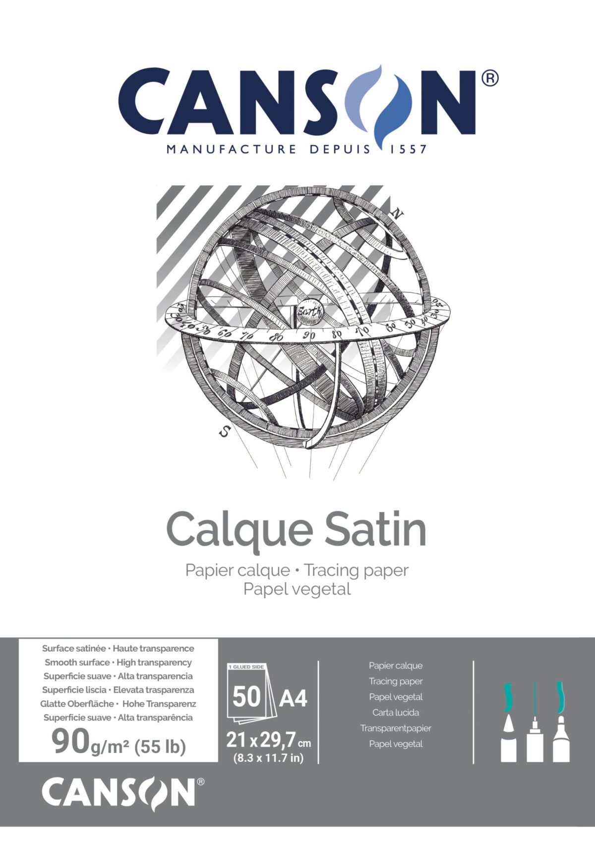 CANSON Transparentblock A4 200757240 90g 50 Blatt – Hochwertig & günstig bei ShopDeca
