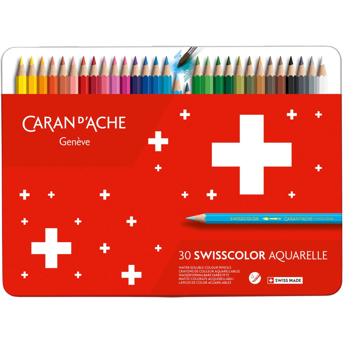 CARAN D'ACHE Farbstifte Swisscolor 1285.73 ass. 30 Stück – Hochwertig & günstig bei ShopDeca