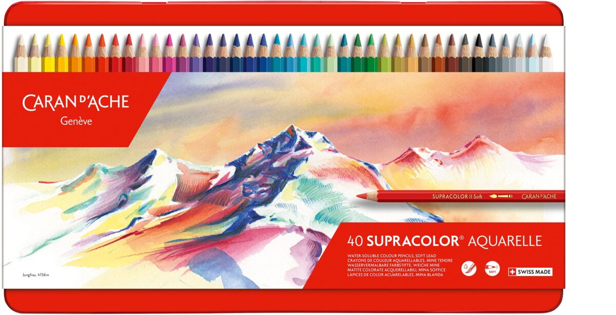CARAN D'ACHE Farbstifte Supracolor 3,8mm 3888.340 ass. in Metallsch. 40 Stück – Hochwertig & günstig bei ShopDeca