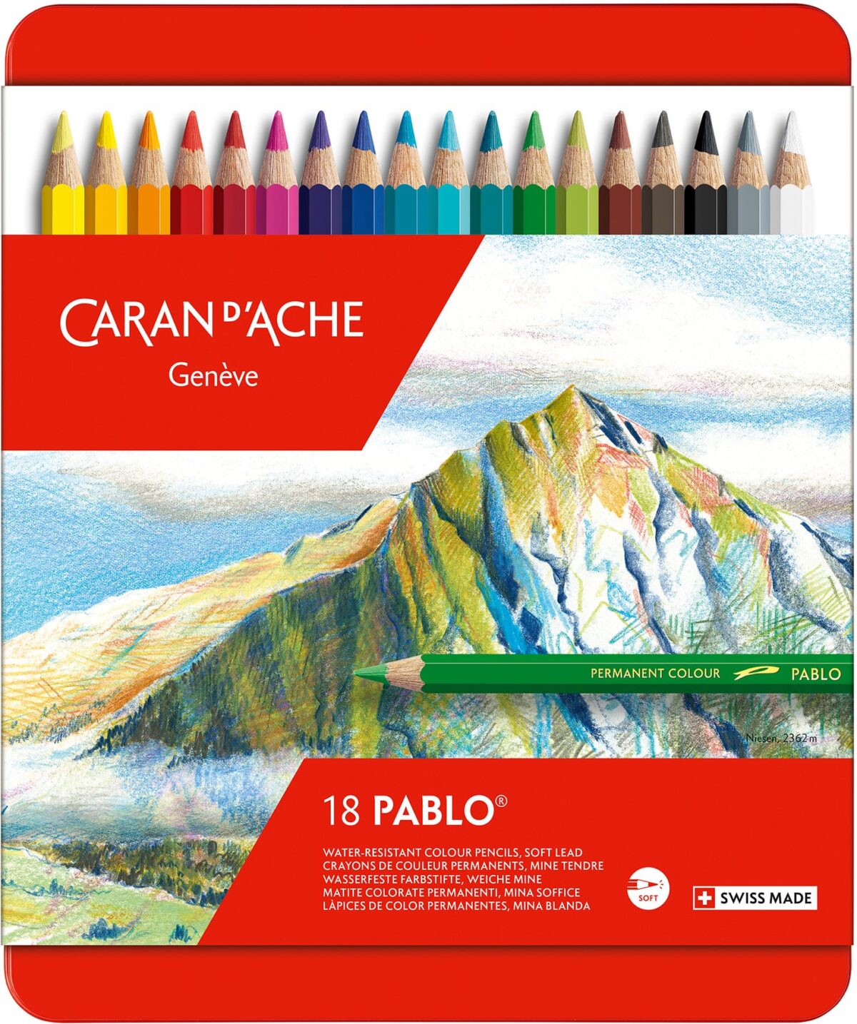 CARAN D'ACHE Farbstifte Pablo 666.318 18 Farben – Hochwertig & günstig bei ShopDeca