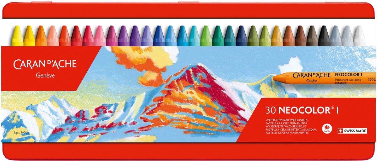 CARAN D'ACHE Wachsmalkreide Neocolor 1 7000.330 30 Farben Metallbox – Hochwertig & günstig bei ShopDeca