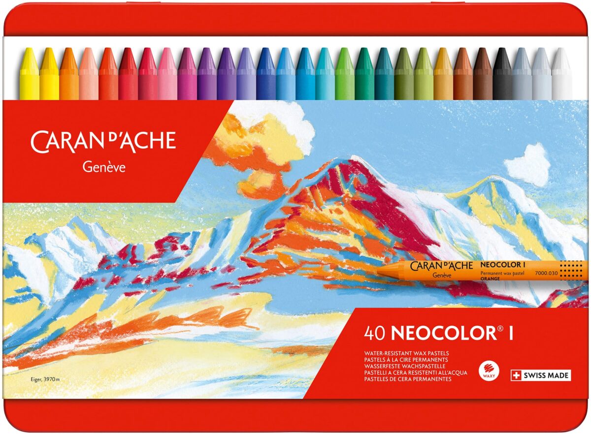 CARAN D'ACHE Wachsmalkreide Neocolor 1 7000.340 40 Farben ass. Metallbox – Hochwertig & günstig bei ShopDeca