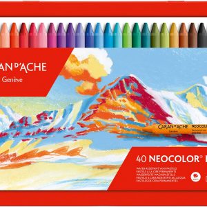 CARAN D'ACHE Wachsmalkreide Neocolor 1 7000.340 40 Farben ass. Metallbox