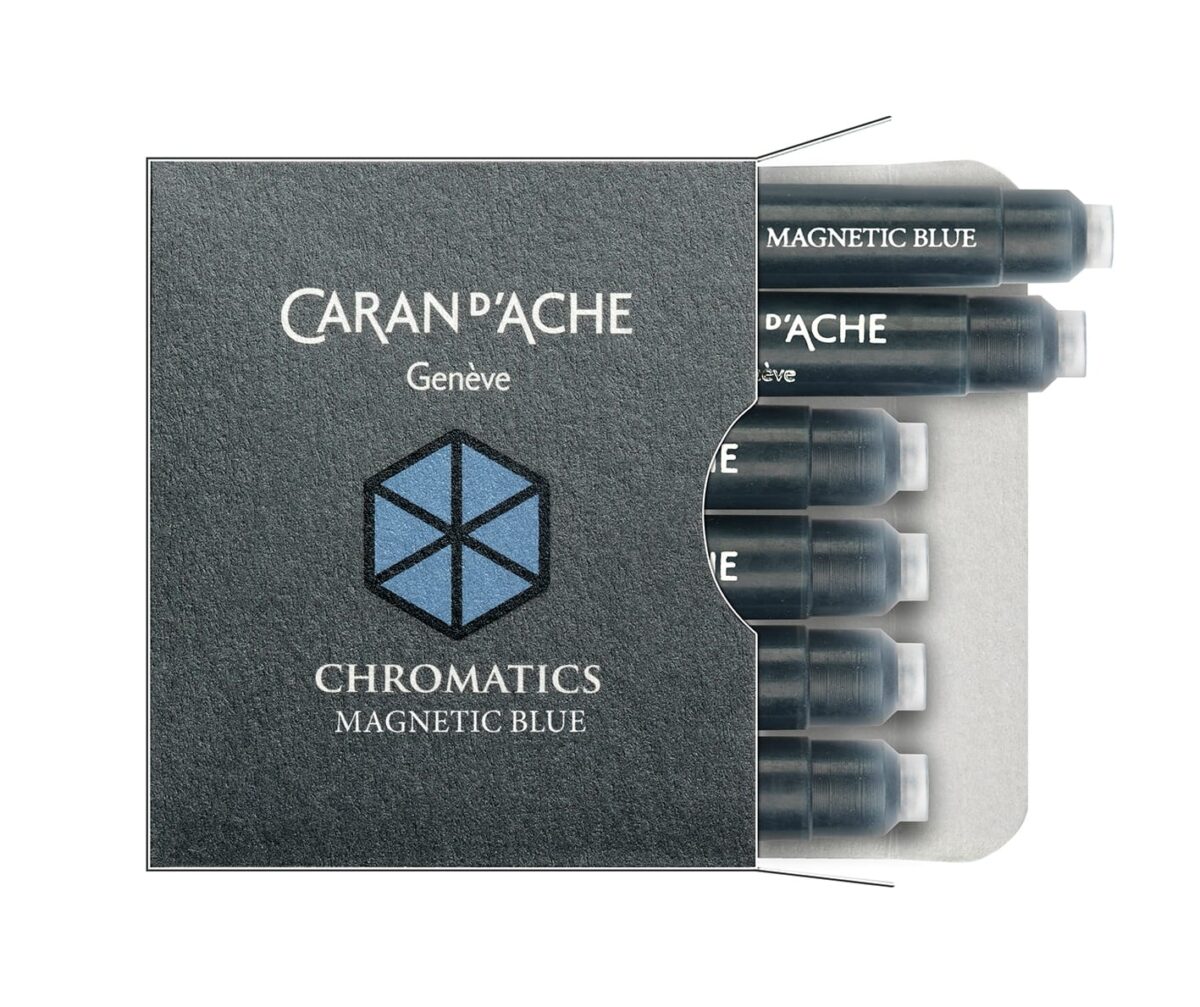 CARAN D'ACHE Tintenpatrone 8021.149 Magnetic Blue 6 Stück – Hochwertig & günstig bei ShopDeca