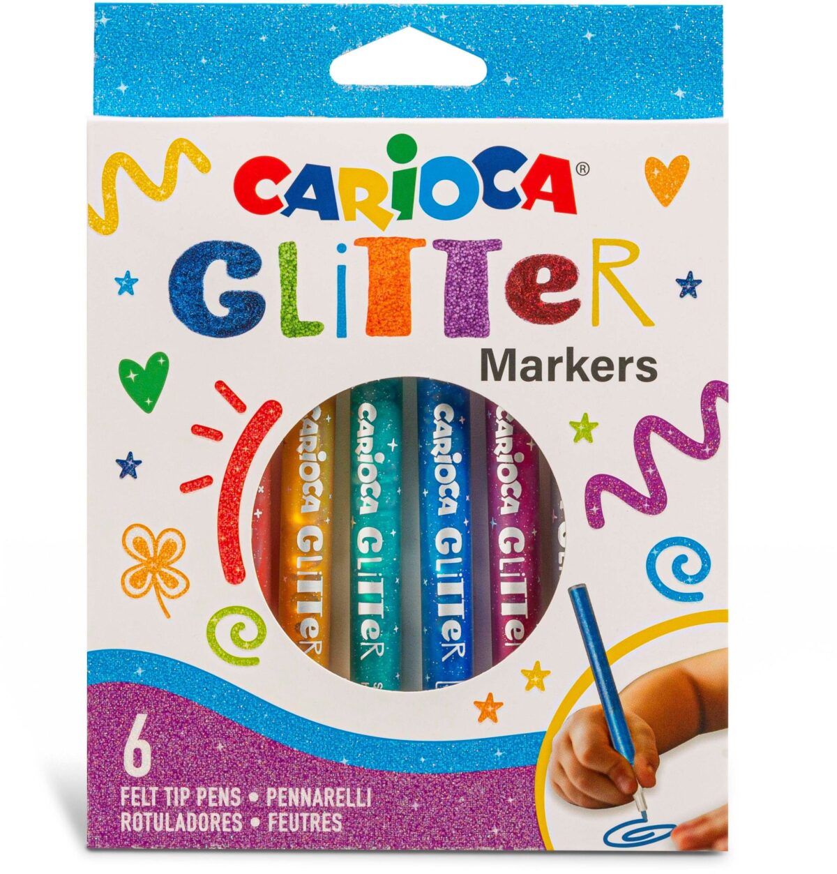 CARIOCA Fasermaler 42190 Glitter E-6 – Hochwertig & günstig bei ShopDeca