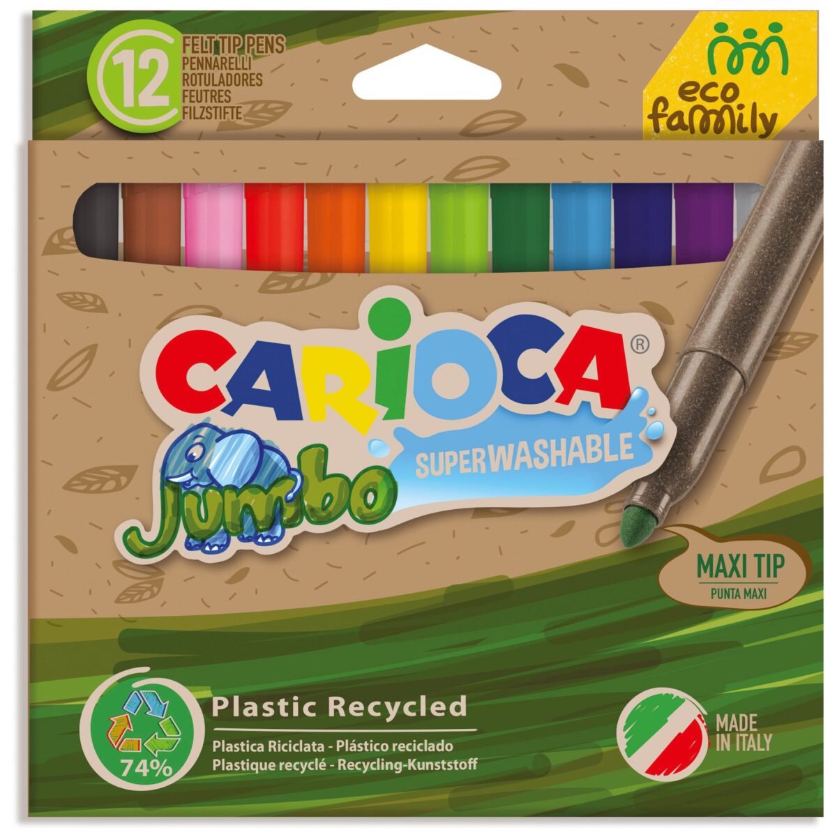 CARIOCA Fasermaler 43100 Jumbo Eco E-12 – Hochwertig & günstig bei ShopDeca