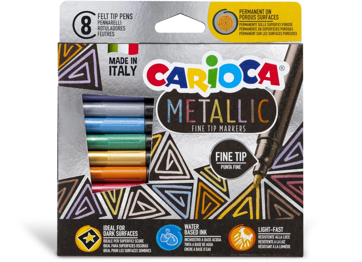 CARIOCA Fasermaler Fein 43162 Metallic E-8 – Hochwertig & günstig bei ShopDeca
