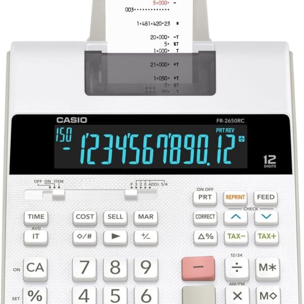 CASIO Tischrechner druckend FR2650RC 12-stellig grau