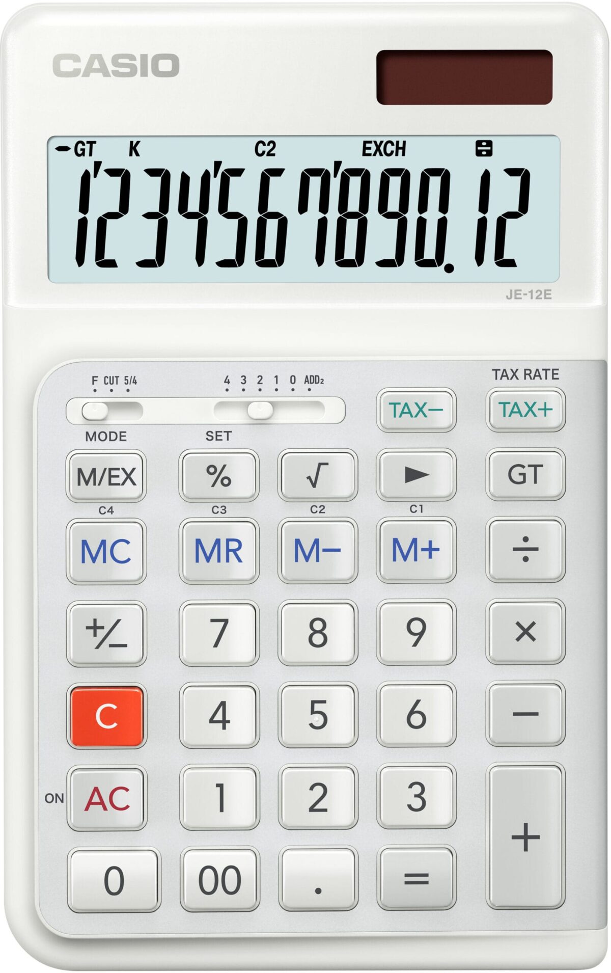 CASIO Tischrechner JE-12E-WE weiss – Hochwertig & günstig bei ShopDeca