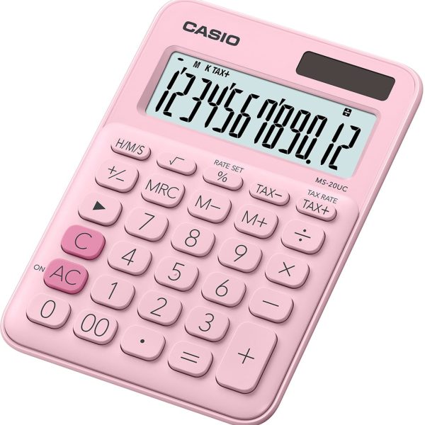 CASIO Tischrechner MS-20UC-PK pink