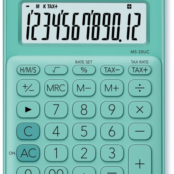 CASIO Mini Taschenrechner MS20UCGN 12-stellig grün