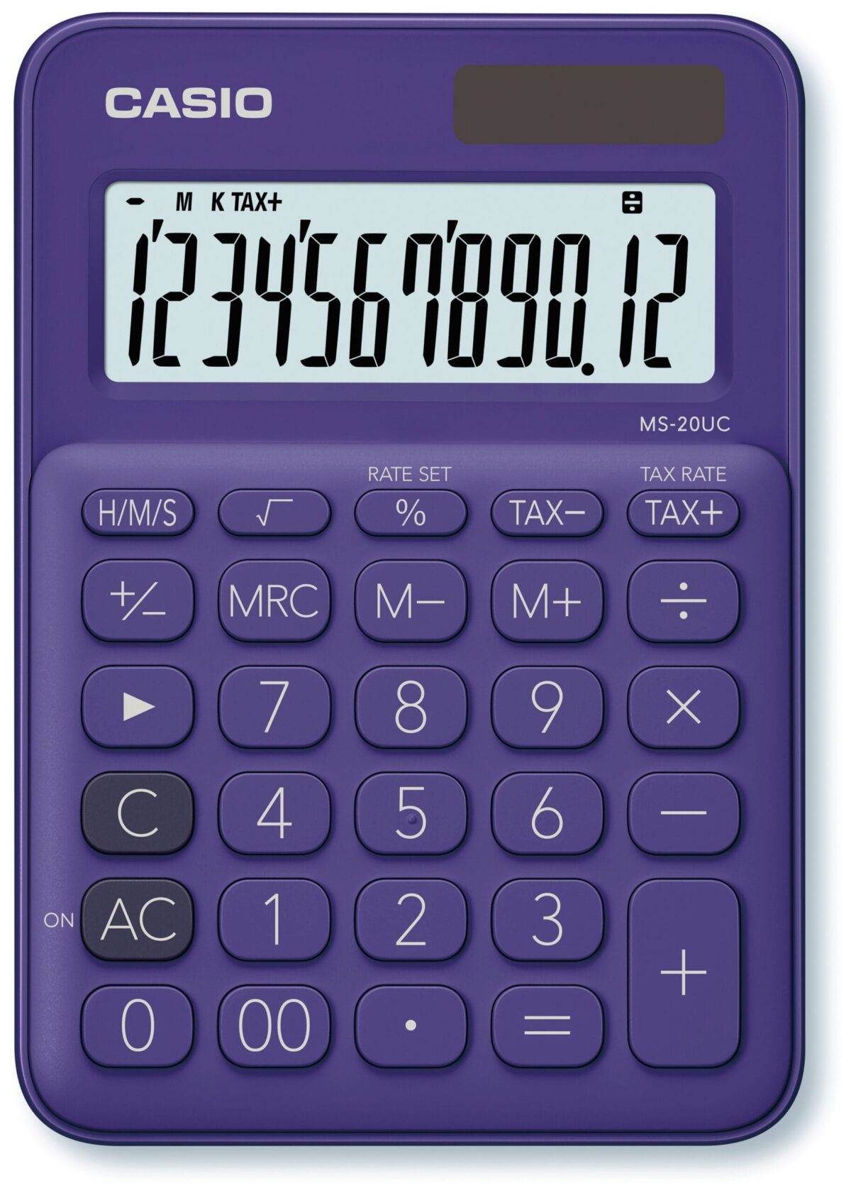 CASIO Mini Taschenrechner MS20UCPL 12-stellig violett – Hochwertig & günstig bei ShopDeca