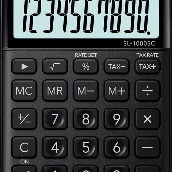 CASIO Taschenrechner BIC SL1000SCB 10-stellig schwarz