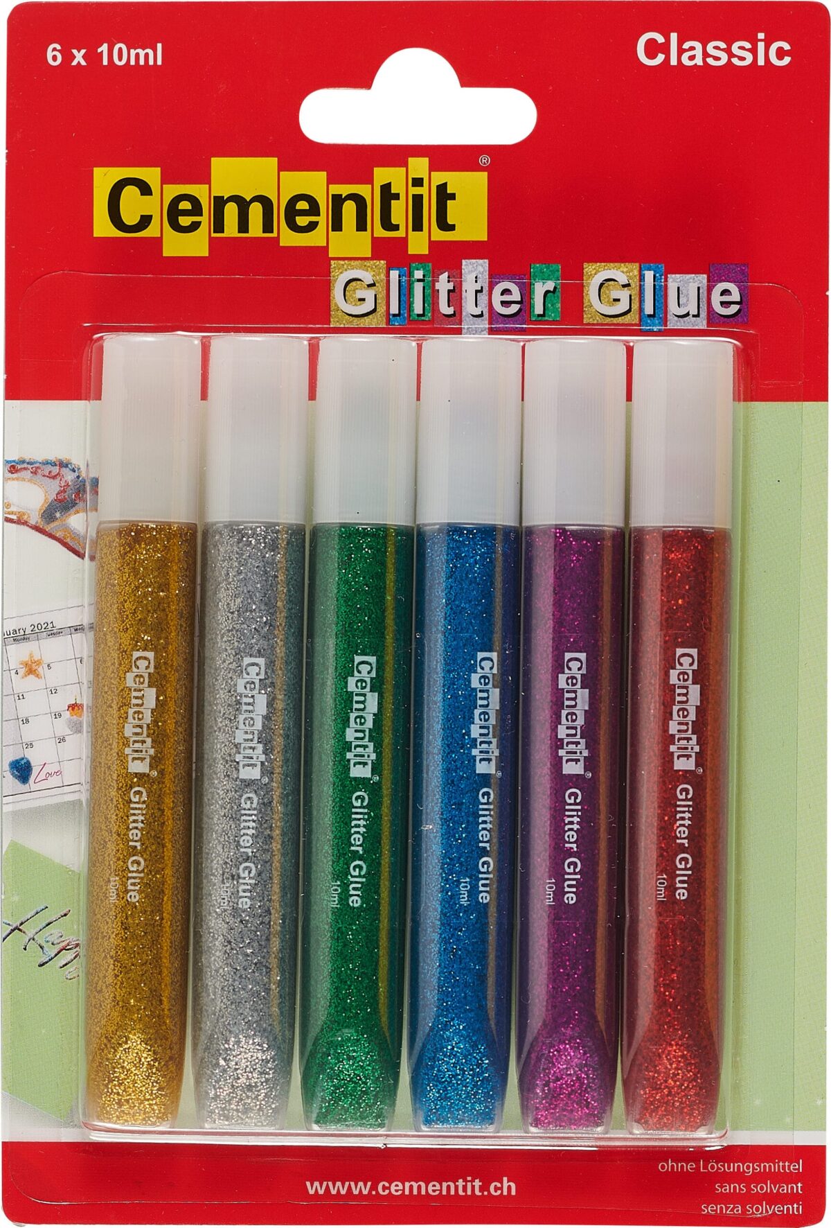 CEMENTIT Glitter Glue Classic 52.014.20 6x10ml – Hochwertig & günstig bei ShopDeca
