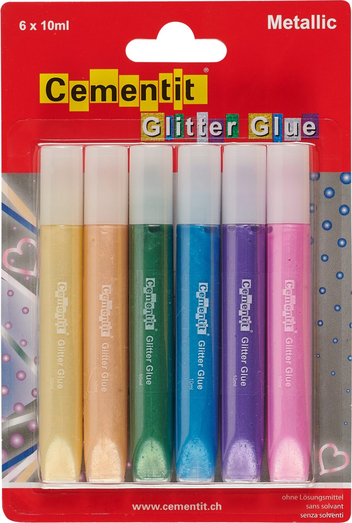 CEMENTIT Glitter Glue Metallic 52.016.20 6x10ml – Hochwertig & günstig bei ShopDeca