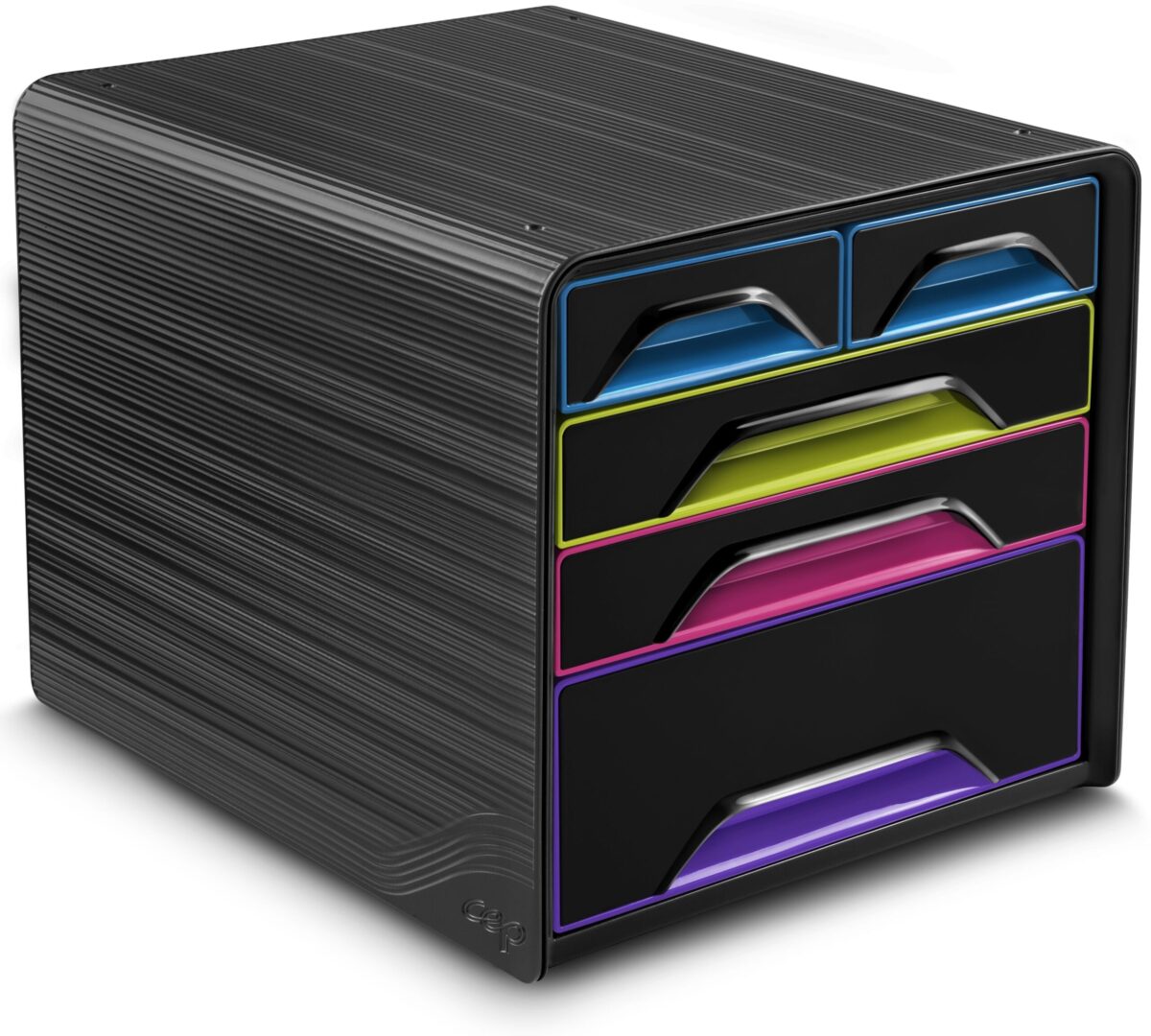 CEP Schubladenbox Smoove Gloss 1072130411 5 Schubladen schwarz/bunt – Hochwertig & günstig bei ShopDeca