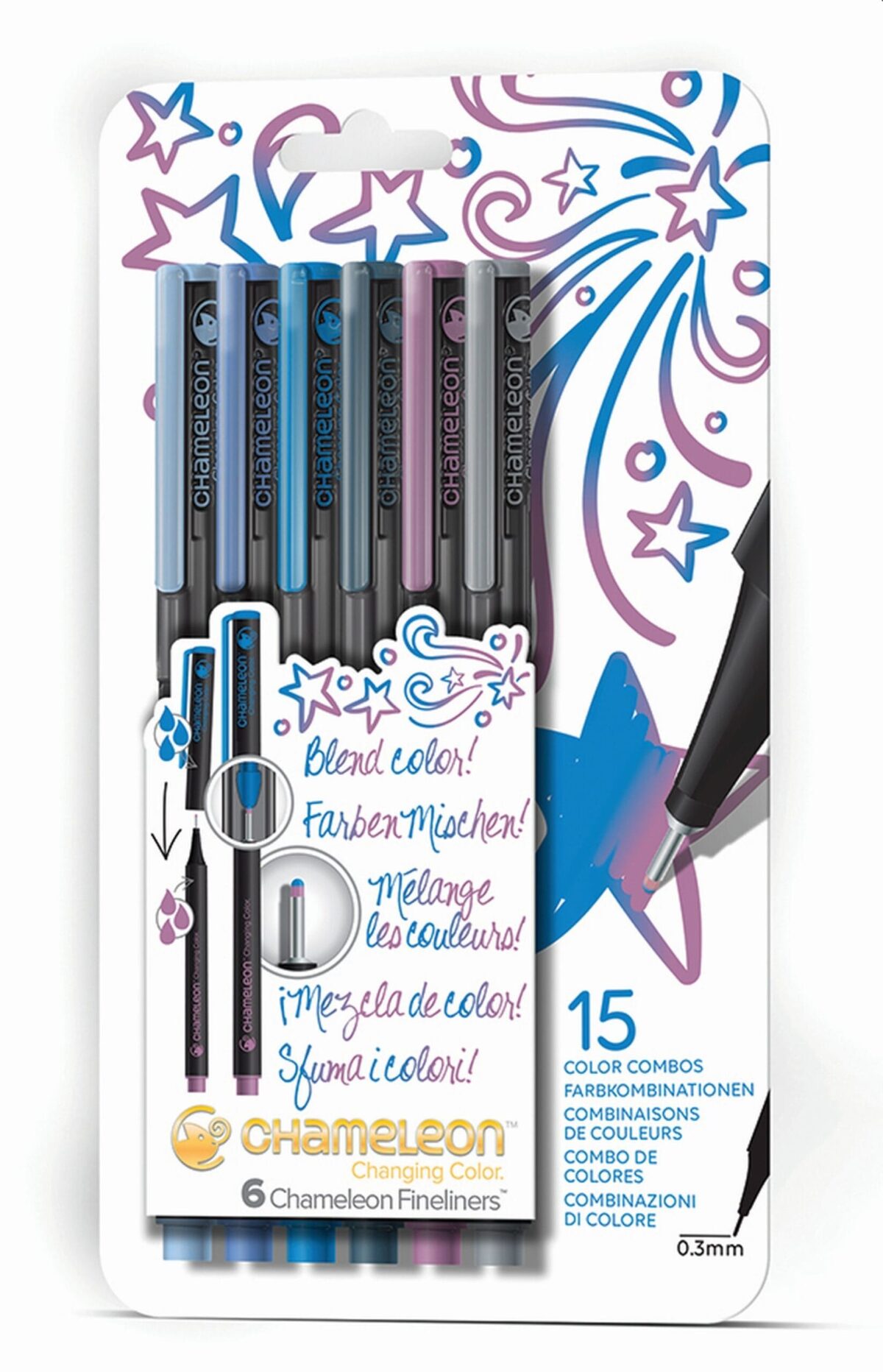 CHAMELEON Fineliner Set 0.3mm FL0604 6 Farben Cool – Hochwertig & günstig bei ShopDeca