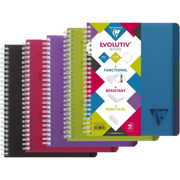 CLAIREFONTAINE LINICOLOR Heft A5+ 329756 L8+MC 90 Blatt