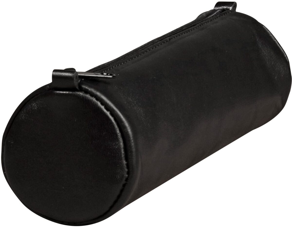 CLAIREFONTAINE Schlamperetui AgeBag 21x6cm 77016C schwarz, rund, Leder – Hochwertig & günstig bei ShopDeca