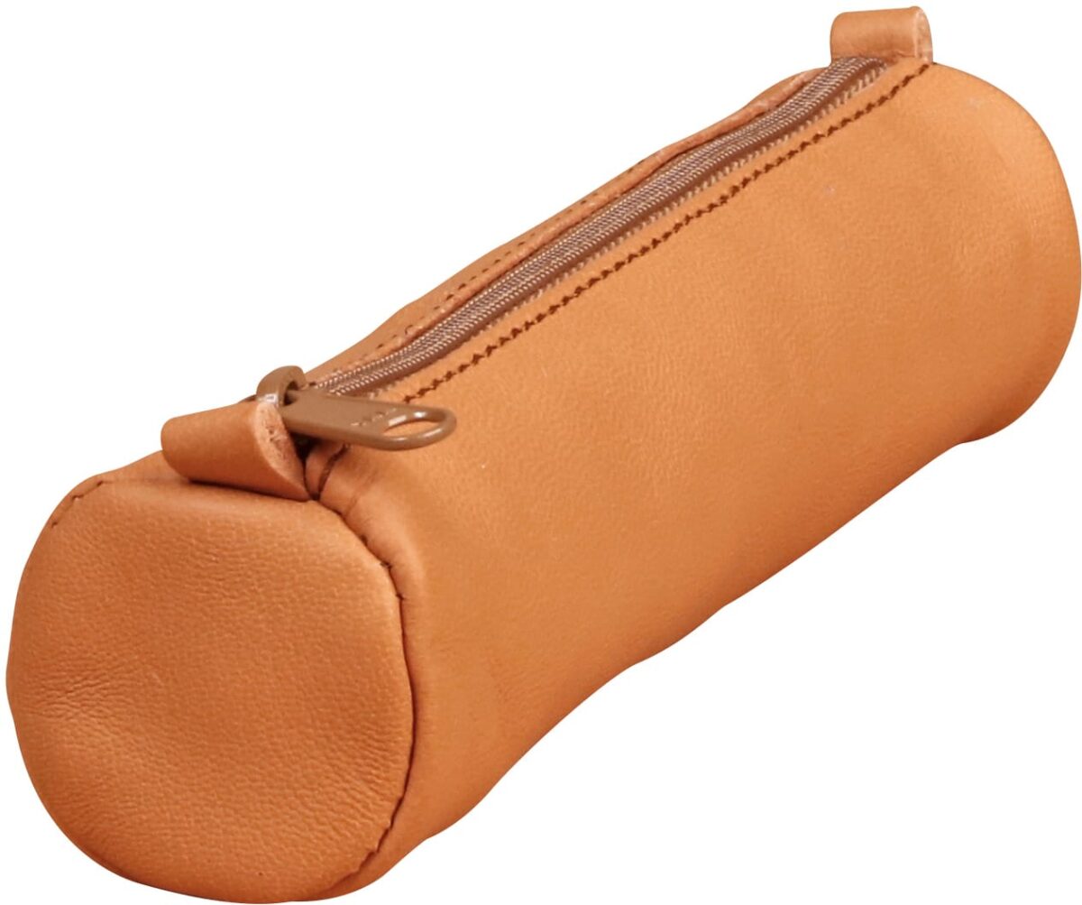 CLAIREFONTAINE Schlamperetui AgeBag 18,5x4cm 77018C tabak, rund, Leder – Hochwertig & günstig bei ShopDeca