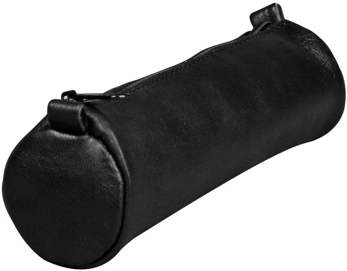CLAIREFONTAINE Schlamperetui AgeBag 18,5x4cm 77019C schwarz, rund, Leder – Hochwertig & günstig bei ShopDeca