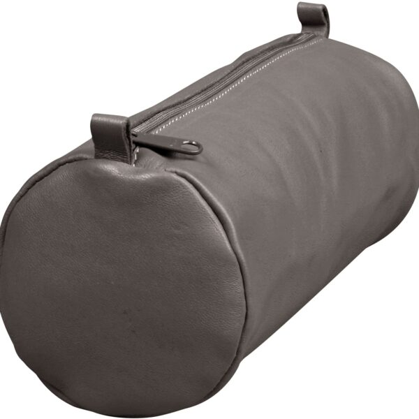 CLAIREFONTAINE Schlamperetui AgeBag 22x8cm 77035C grau, rund, Leder