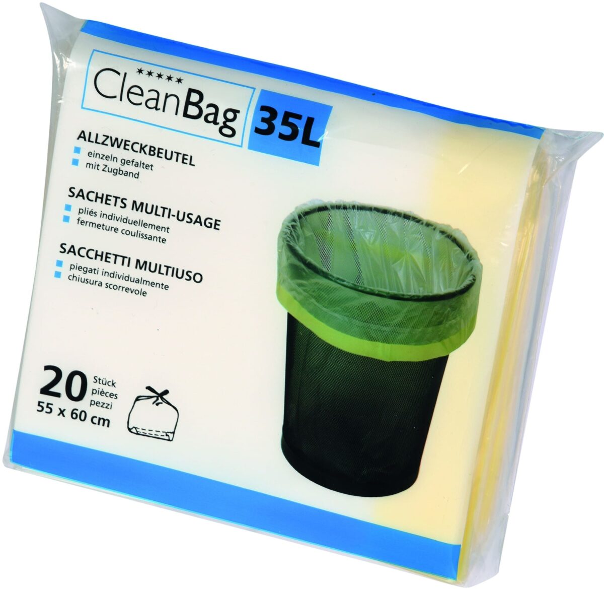 CLEANBAG Allzweckbeutel 2574 35lt, 20 Beutel – Hochwertig & günstig bei ShopDeca