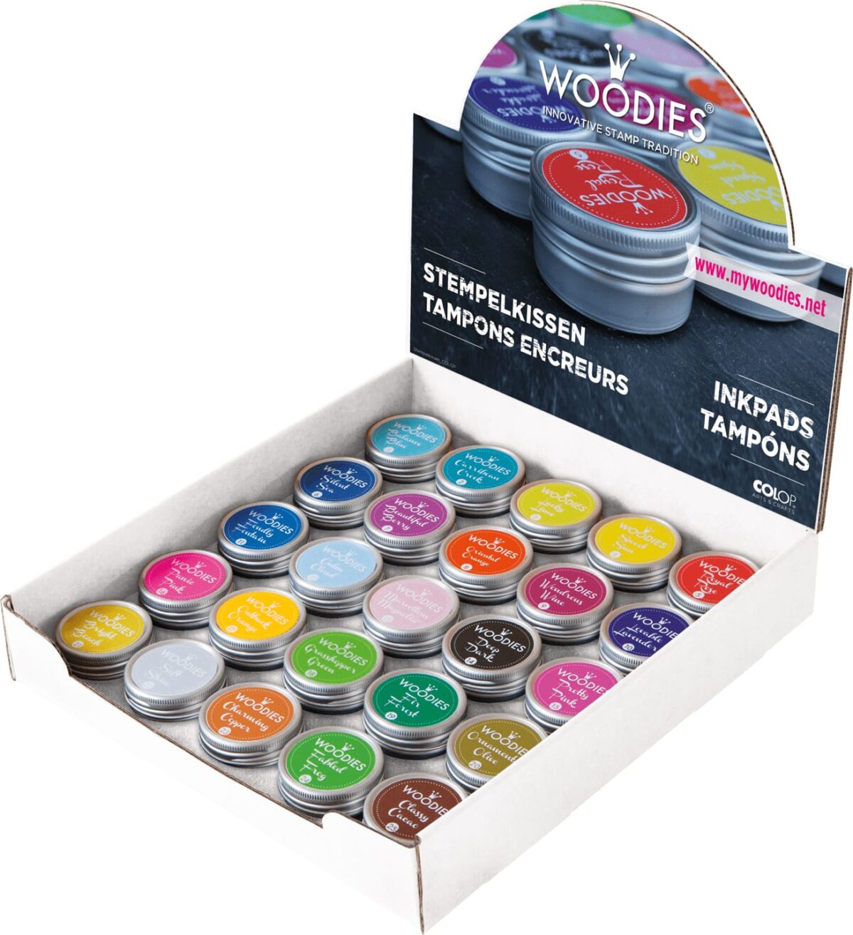 COLOP Woodies Display Stempelkissen 151354 25 Stück – Hochwertig & günstig bei ShopDeca