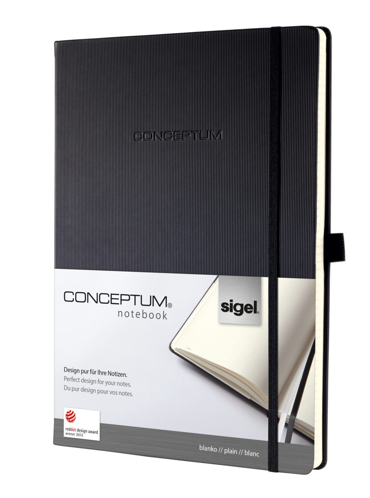 CONCEPTUM Notizbuch 213x295x20mm CO110 blanko schwarz – Hochwertig & günstig bei ShopDeca