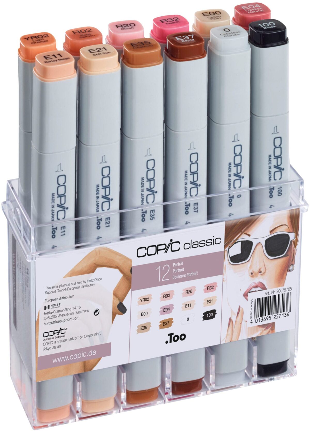 COPIC Marker Classic 20075705 Porträtfarben, 12 Stück – Hochwertig & günstig bei ShopDeca