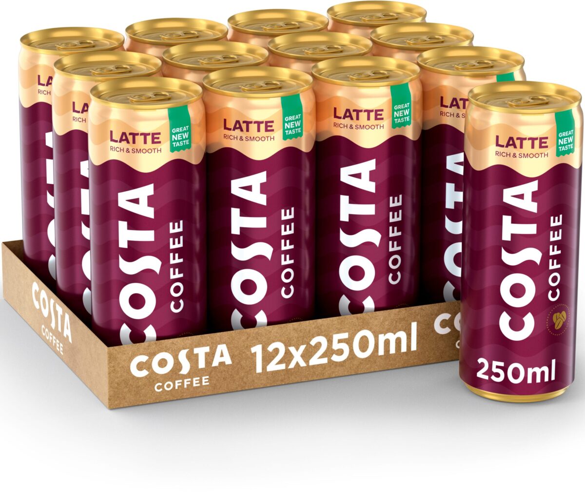 COSTA Coffee Latte Caramel Alu 5291 25 cl, 12 Stk. – Hochwertig & günstig bei ShopDeca