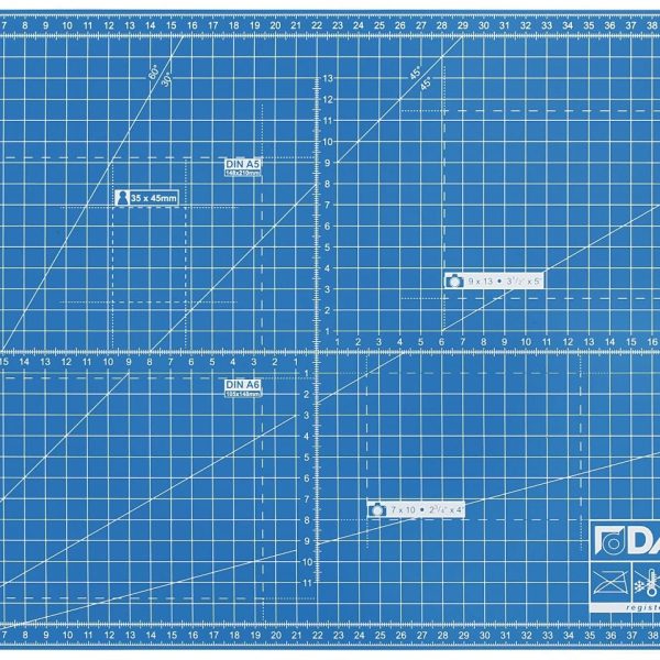 DAHLE Schneidematte 10691-20938 A3, 30x45cm, blau
