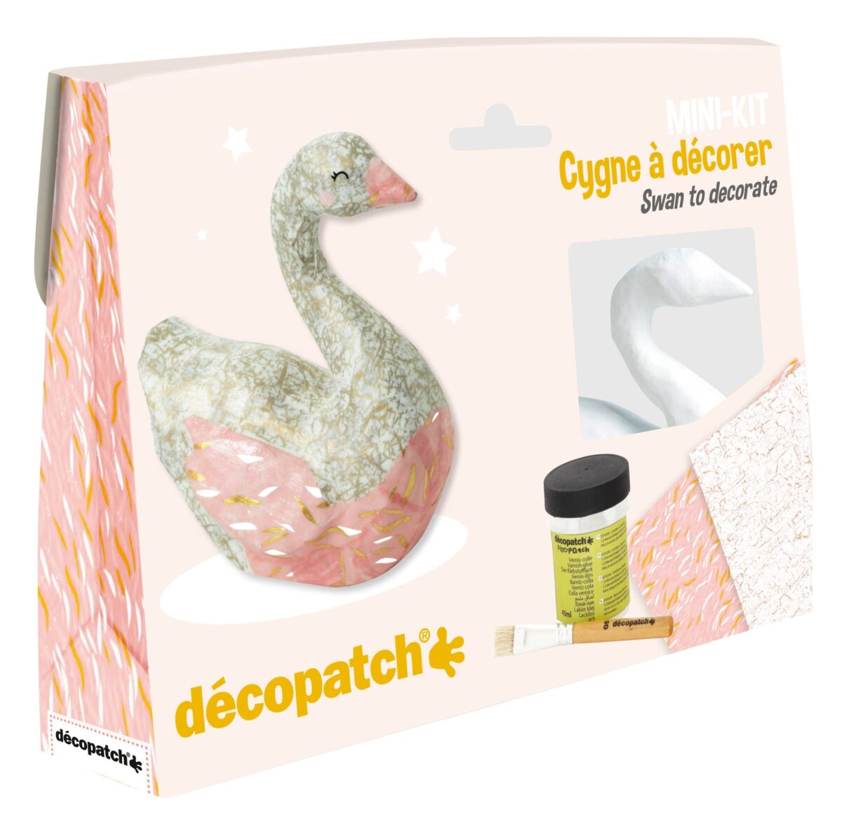 DECOPATCH Bastelset Schwan KIT027C Bogen, Tier, Pinsel, Lack – Hochwertig & günstig bei ShopDeca