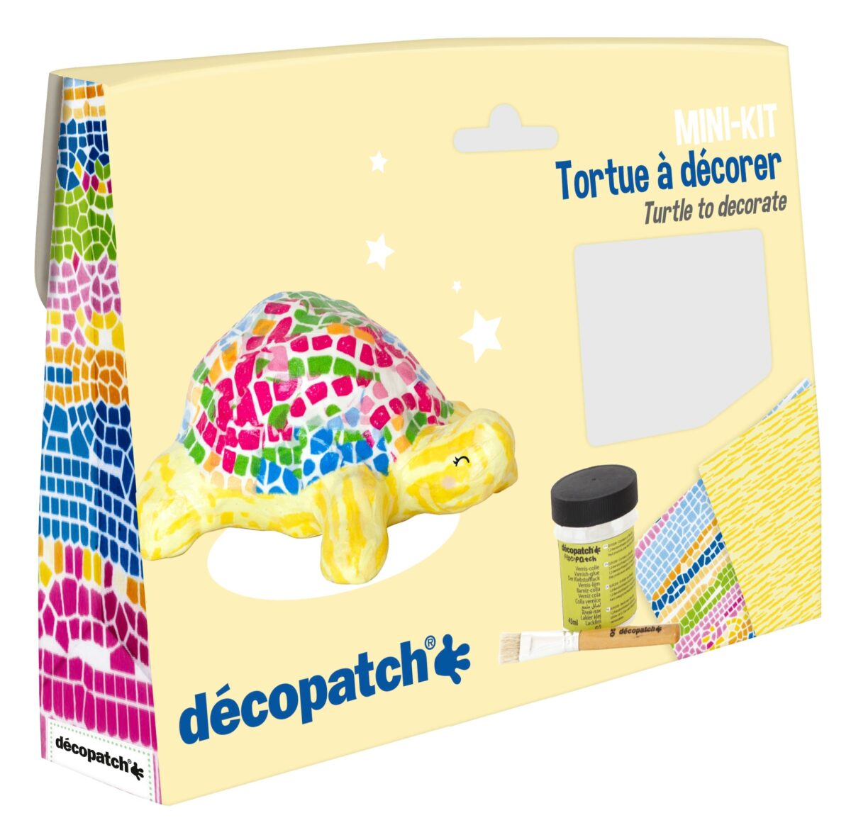DECOPATCH Bastelset Schildkröte KIT036C Bogen, Tier, Pinsel, Lack – Hochwertig & günstig bei ShopDeca