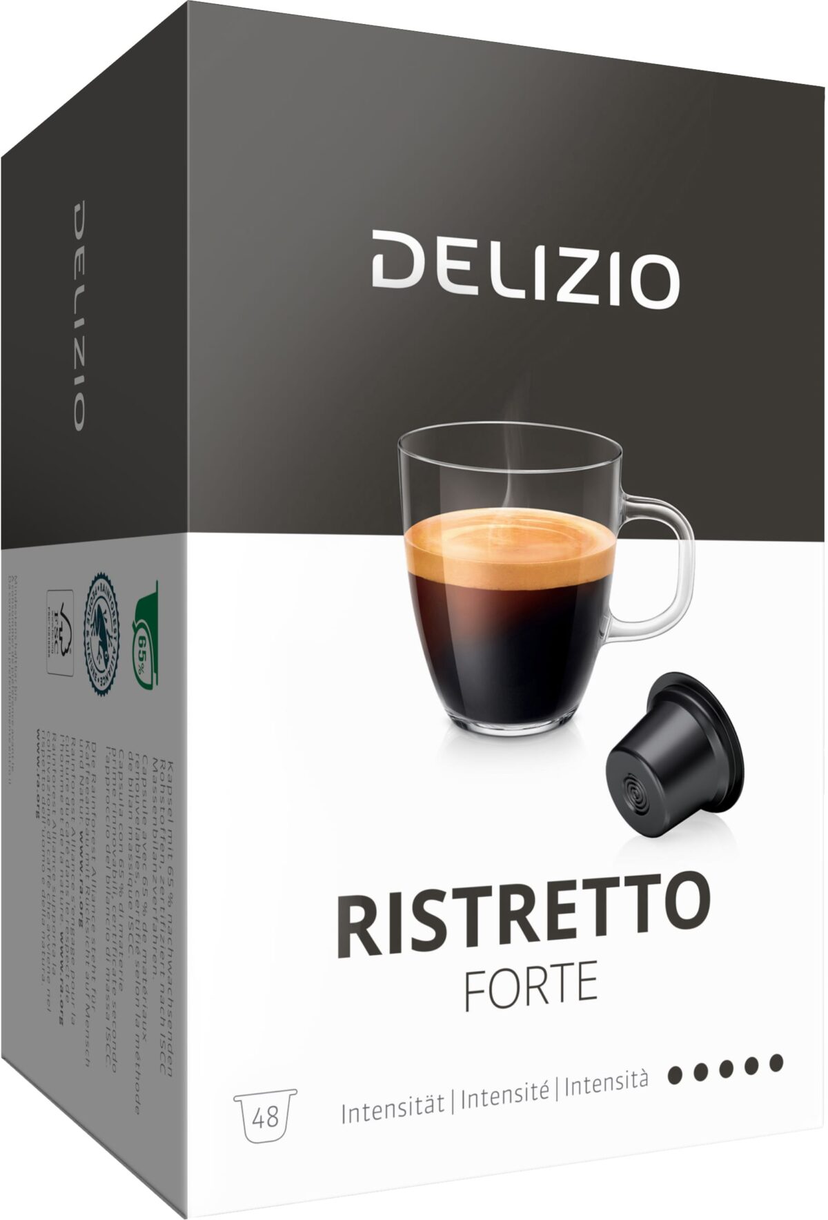 DELIZIO Kaffeekapseln 10168570 Ristretto 48 Stk. – Hochwertig & günstig bei ShopDeca