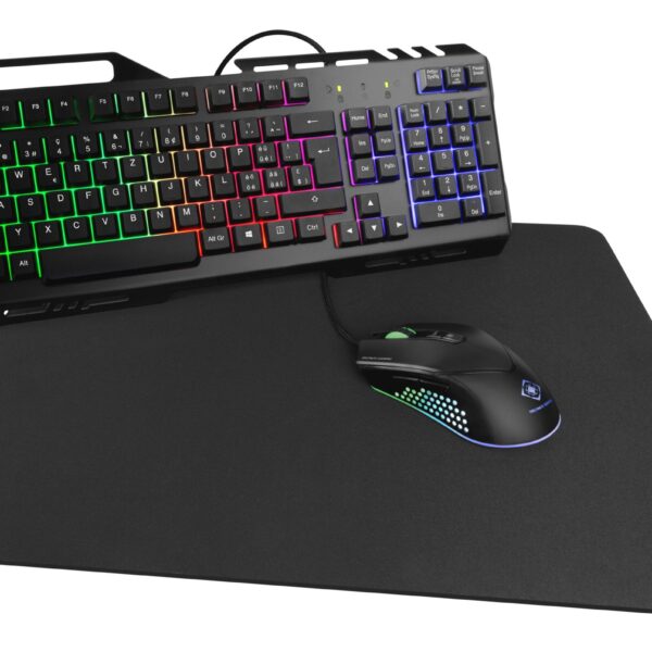 DELTACO 3-in-1 gaming Gear Kit RGB GAM-113-CH black