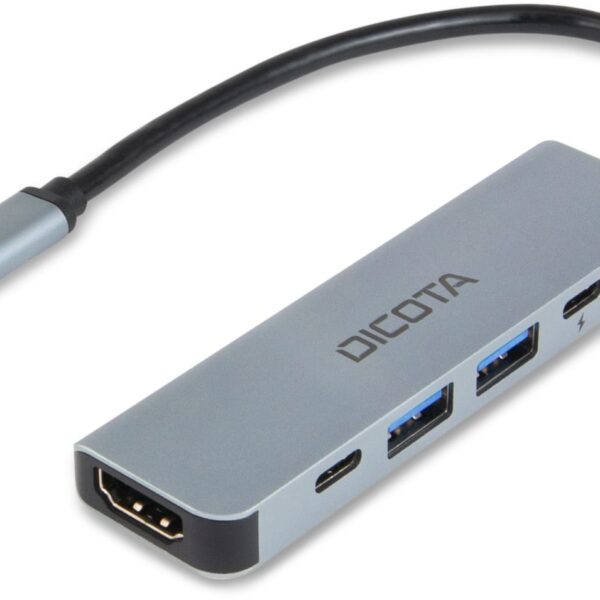 DICOTA USB-C 5-in-1 Video Hub D32060 4K PD 100W